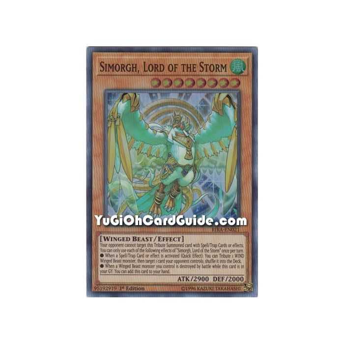Simorgh, Lord of the Storm (Super Rare) – Rising Rampage | Carta YUGIOH en México