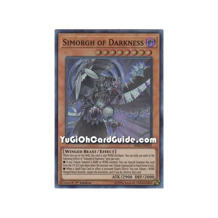 Simorgh, of Darkness (Super Rare) – Rising Rampage | Carta YUGIOH en México