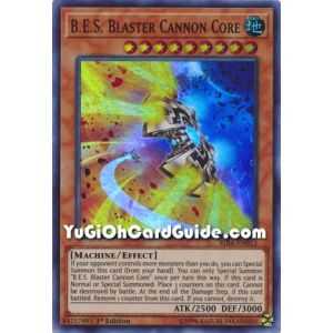 B.E.S. Blaster Cannon Core (Super Rare) – Rising Rampage | Carta YUGIOH en México