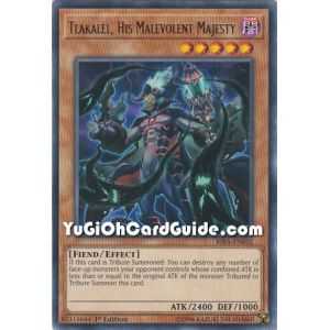 Tlakalel, His Malevolent Majesty (Rare) – Rising Rampage | Carta YUGIOH en México