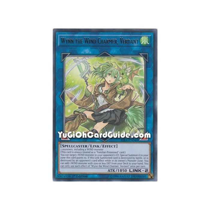 Wynn the Wind Charmer, Verdant (Rare) – Rising Rampage | Carta YUGIOH en México