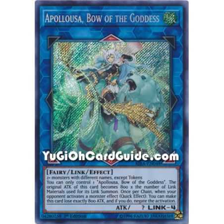 Apollousa, Bow of the Goddess (Secret Rare) – Rising Rampage | Carta YUGIOH en México