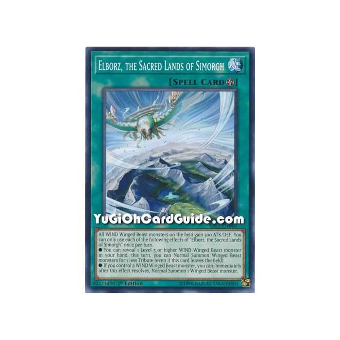Elborz, the Sacred Lands of Simorgh (Common) – Rising Rampage | Carta YUGIOH en México