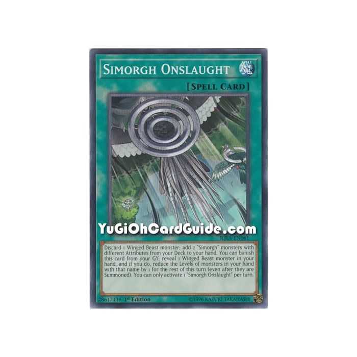 Simorgh Onslaught (Common) – Rising Rampage | Carta YUGIOH en México