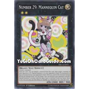Number 29: Mannequin Cat (Common) – Rising Rampage | Carta YUGIOH en México