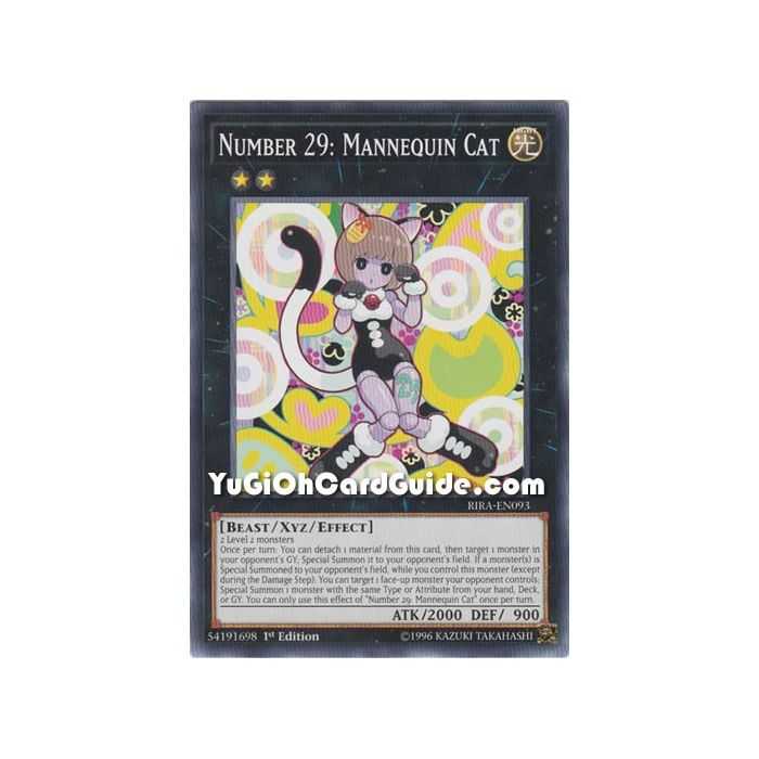 Number 29: Mannequin Cat (Common) – Rising Rampage | Carta YUGIOH en México