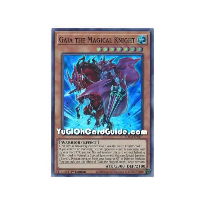 Gaia the Magical Knight (Super Rare) – Rise of the Duelist | Carta YUGIOH en México