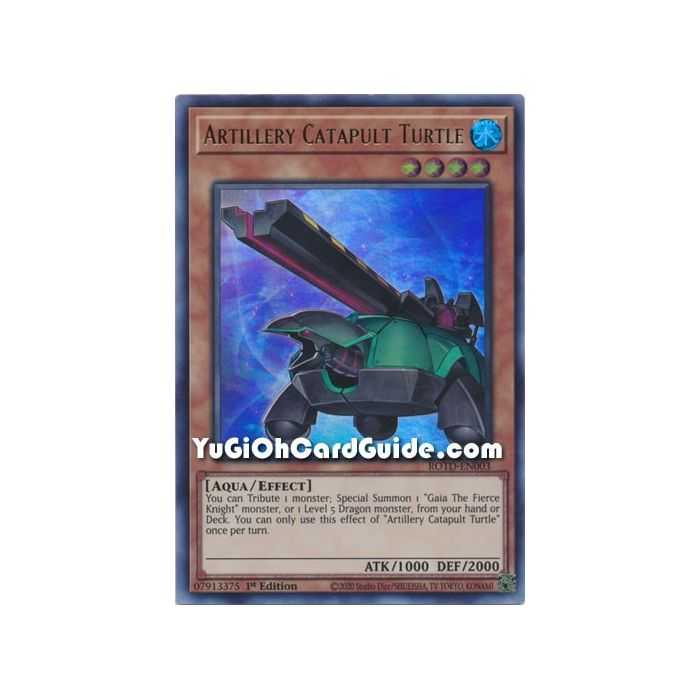 Artillery Catapult Turtle (Ultra Rare) – Rise of the Duelist | Carta YUGIOH en México