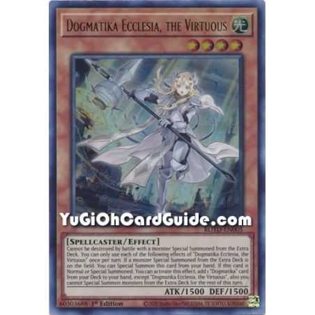 Dogmatika Ecclesia, the Virtuous (Ultra Rare) – Rise of the Duelist | Carta YUGIOH en México