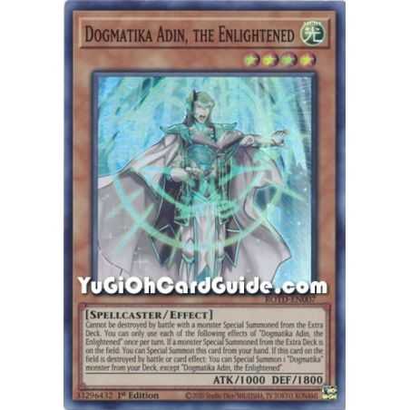 Dogmatika Adin, the Enlightened (Super Rare) – Rise of the Duelist | Carta YUGIOH en México