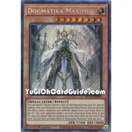 Dogmatika Maximus (Secret Rare) – Rise of the Duelist | Carta YUGIOH en México