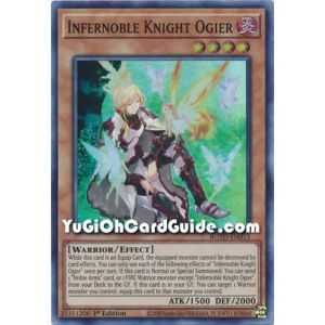 Infernoble Knight Ogier (Super Rare) – Rise of the Duelist | Carta YUGIOH en México