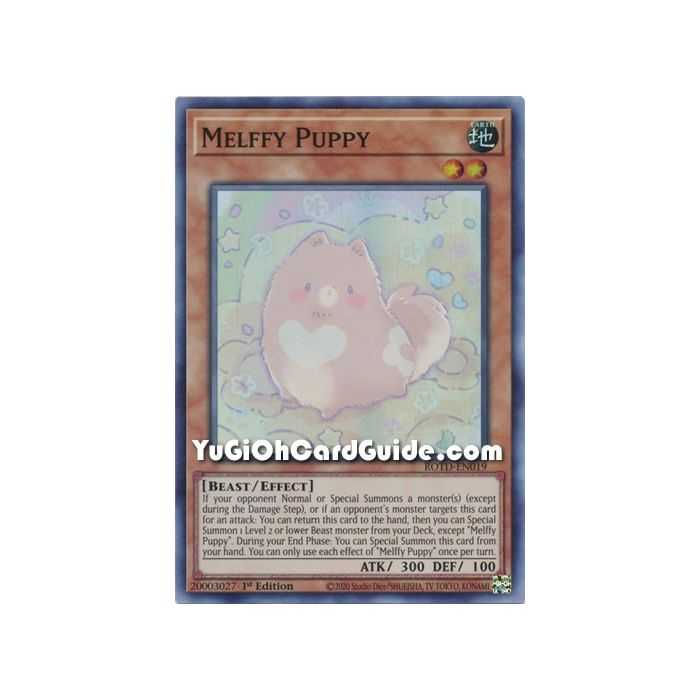 Melffy Puppy (Super Rare) – Rise of the Duelist | Carta YUGIOH en México