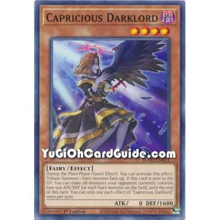 Capricious Darklord (Common) – Rise of the Duelist | Carta YUGIOH en México