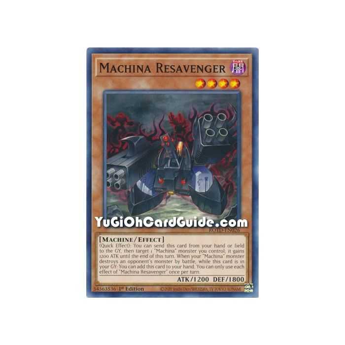 Machina Resavenger (Common) – Rise of the Duelist | Carta YUGIOH en México