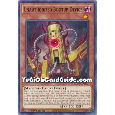 Unauthorized Bootup Device (Common) – Rise of the Duelist | Carta YUGIOH en México