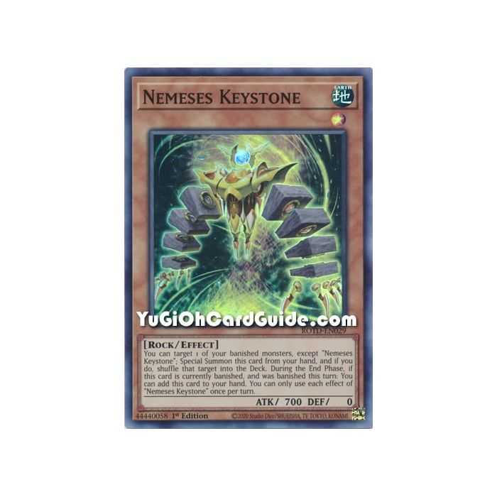 Nemeses Keystone (Super Rare) – Rise of the Duelist | Carta YUGIOH en México
