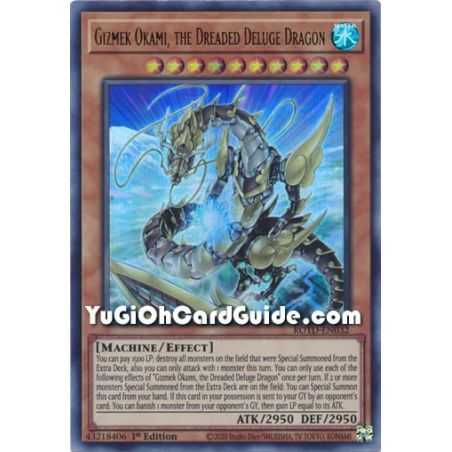 Gizmek Okami, the Dreaded Deluge Dragon (Ultra Rare) – Rise of the Duelist | Carta YUGIOH en México