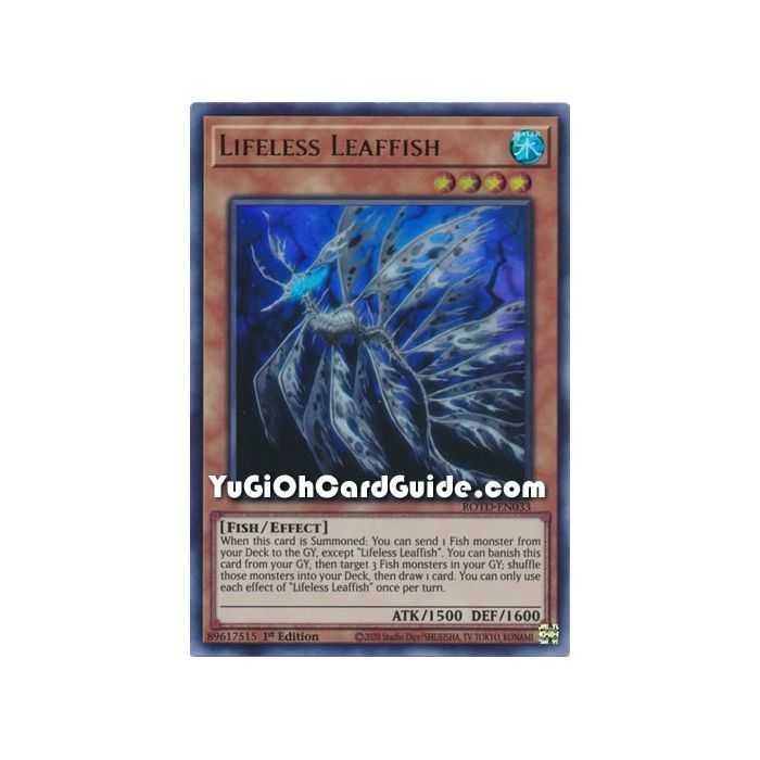 Lifeless Leaffish (Ultra Rare) – Rise of the Duelist | Carta YUGIOH en México