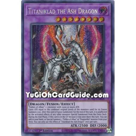 Titaniklad the Ash Dragon (Secret Rare) – Rise of the Duelist | Carta YUGIOH en México