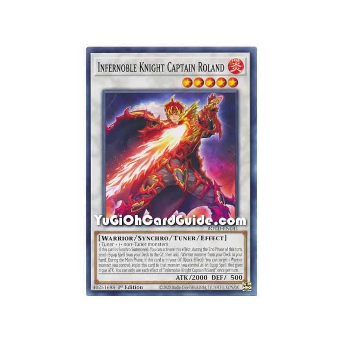 Infernoble Knight Captain Roland (Common) – Rise of the Duelist | Carta YUGIOH en México
