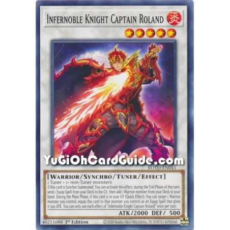 Infernoble Knight Captain Roland (Common) – Rise of the Duelist | Carta YUGIOH en México