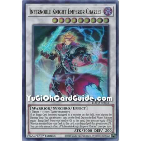 Infernoble Knight Emperor Charles (Ultra Rare) – Rise of the Duelist | Carta YUGIOH en México