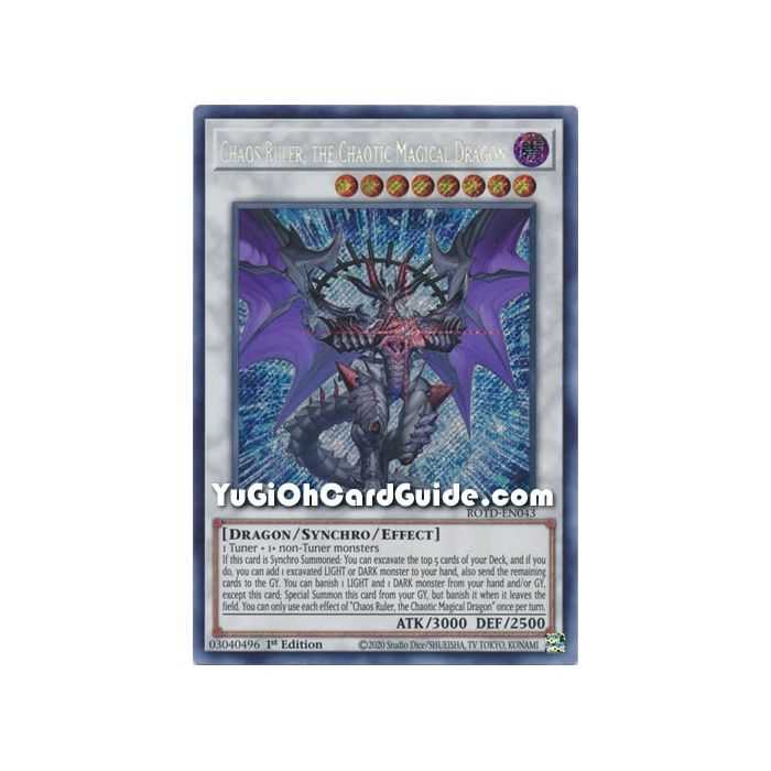 Chaos Ruler, the Chaotic Magical Dragon (Secret Rare) – Rise of the Duelist | Carta YUGIOH en México