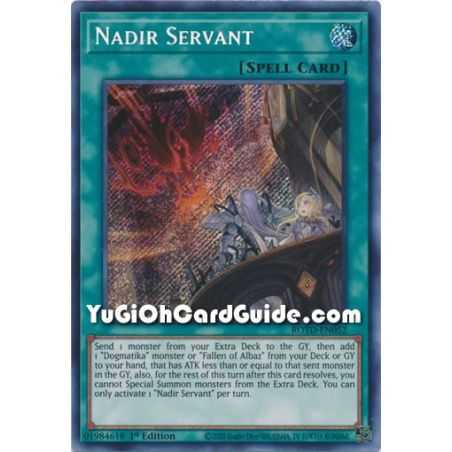 Nadir Servant (Secret Rare) – Rise of the Duelist | Carta YUGIOH en México