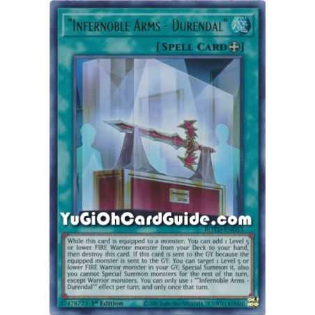 "Infernoble Arms - Durendal" (Ultra Rare) – Rise of the Duelist | Carta YUGIOH en México