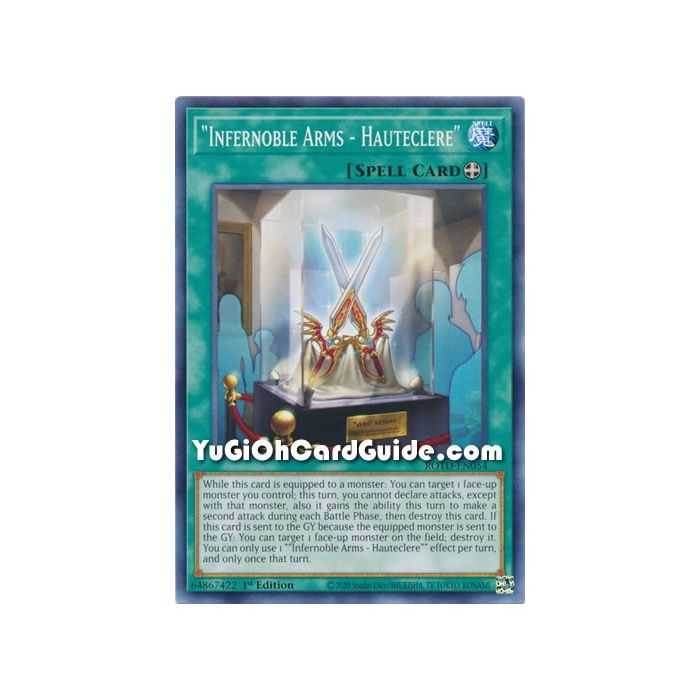 "Infernoble Arms - Hauteclere" (Common) – Rise of the Duelist | Carta YUGIOH en México