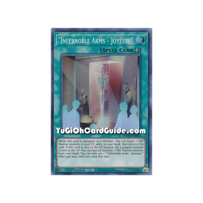 "Infernoble Arms - Joyeuse" (Super Rare) – Rise of the Duelist | Carta YUGIOH en México