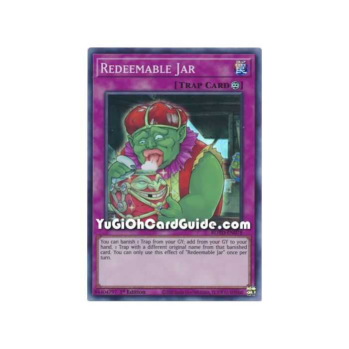 Redeemable Jar (Super Rare) – Rise of the Duelist | Carta YUGIOH en México