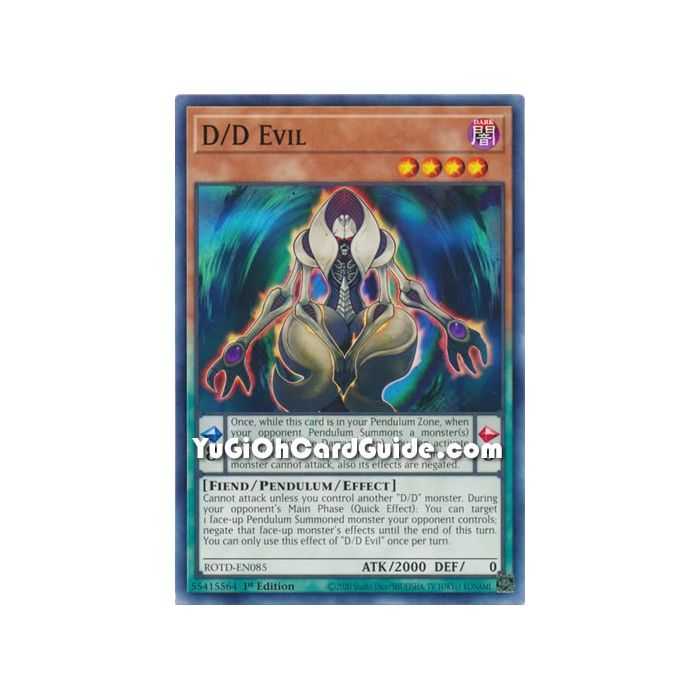 D / D Evil – Rise of the Duelist | Carta YUGIOH en México
