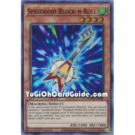 Speedroid Block-n-Roll (Super Rare) – Rise of the Duelist | Carta YUGIOH en México