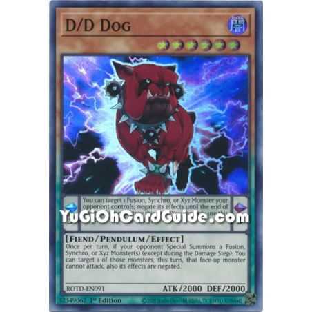 D/D Dog (Super Rare) – Rise of the Duelist | Carta YUGIOH en México