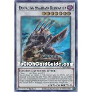 Rampaging Smashtank Rhynosaber (Super Rare) – Rise of the Duelist | Carta YUGIOH en México