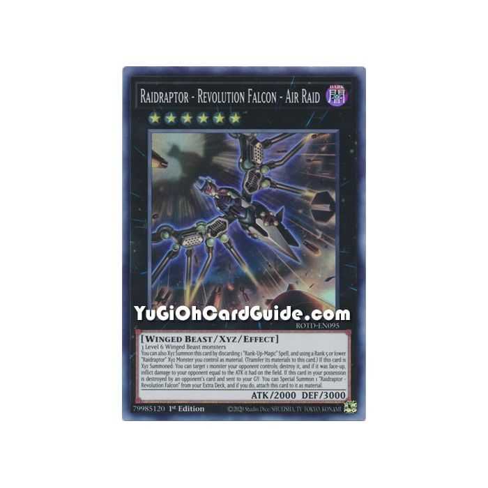 Raidraptor - Revolution Falcon - Air Raid (Super Rare) – Rise of the Duelist | Carta YUGIOH en México