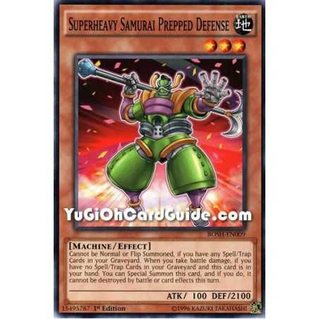 Superheavy Samurai Prepped Defense (Common) – Breakers of Shadow | Carta YUGIOH en México