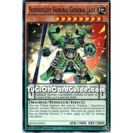 Superheavy Samurai General Jade (Common) – Breakers of Shadow | Carta YUGIOH en México