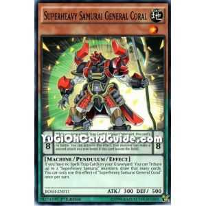 Superheavy Samurai General Coral (Common) – Breakers of Shadow | Carta YUGIOH en México