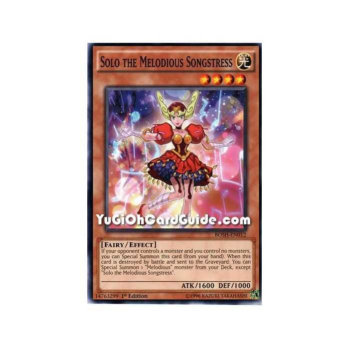 Solo the Melodious Songstress (Common) – Breakers of Shadow | Carta YUGIOH en México