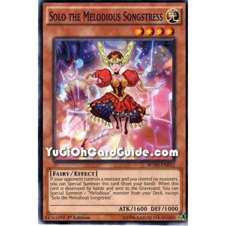 Solo the Melodious Songstress (Common) – Breakers of Shadow | Carta YUGIOH en México