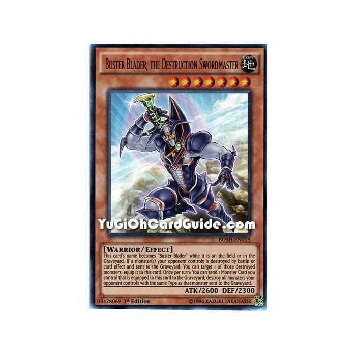 Buster Blader, the Destruction Swordmaster (Ultra Rare) – Breakers of Shadow | Carta YUGIOH en México