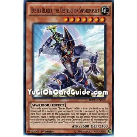 Buster Blader, the Destruction Swordmaster (Ultra Rare) – Breakers of Shadow | Carta YUGIOH en México