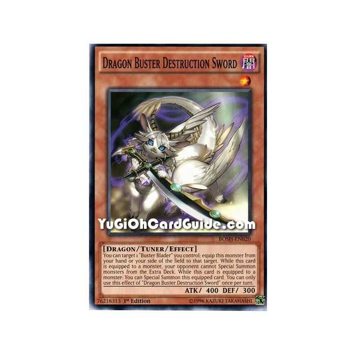 Dragon Buster Destruction Sword (Common) – Breakers of Shadow | Carta YUGIOH en México
