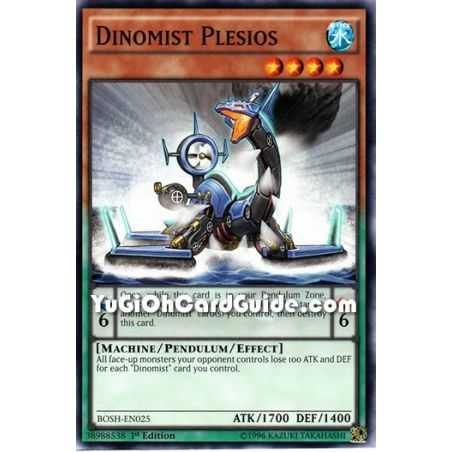Dinomist Plesios (Common) – Breakers of Shadow | Carta YUGIOH en México