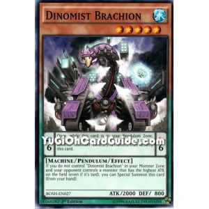 Dinomist Brachion (Common) – Breakers of Shadow | Carta YUGIOH en México