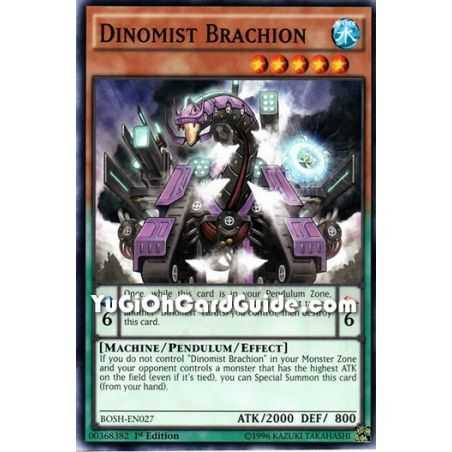 Dinomist Brachion (Common) – Breakers of Shadow | Carta YUGIOH en México