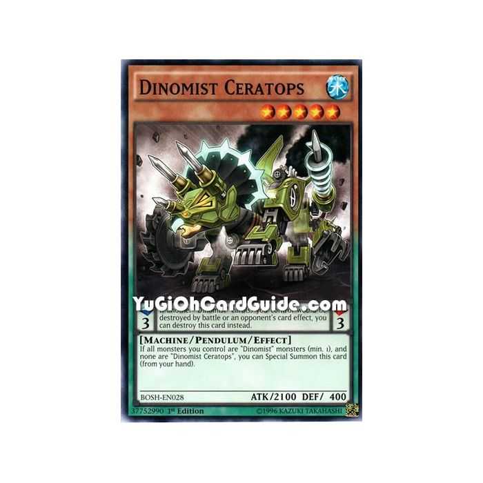 Dinomist Ceratops (Common) – Breakers of Shadow | Carta YUGIOH en México